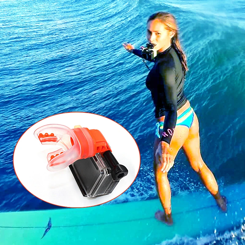 Оборудование для серфинга с креплением на рот GoPro hero 9/8/7 6 5 black XiaoYi 4K go pro eken sjcam