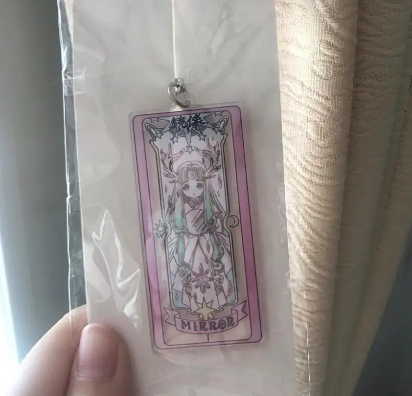 Карта аниме Captor Sakura акриловая цветная карта база прозрачная узоры брелки косплей