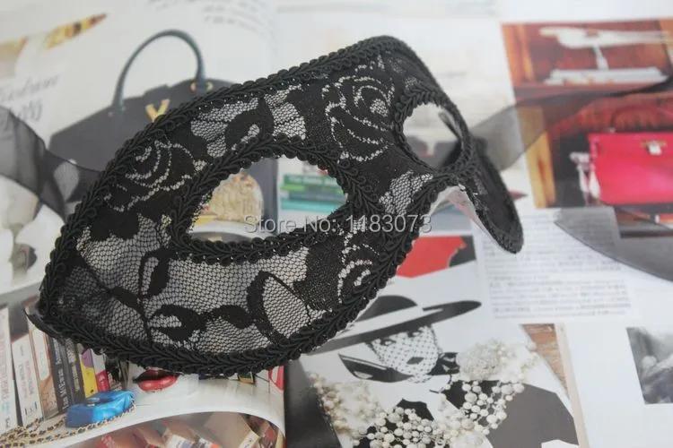 Оптовая продажа 100 шт./партия EMS Сексуальная кружевная Цветочная маска