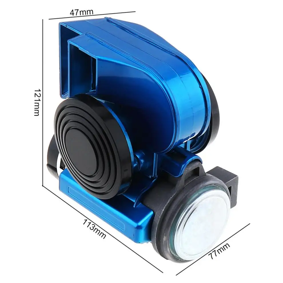 12V 139dB Автомобильная политура синий косой Динамик Улитка Компактный двойной