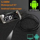 Эндоскоп с объективом 5,5 мм, камера 1 м, 2 м, 3,5 м, 5 м, Android, OTG, USB, Бороскоп, водонепроницаемый провод, гибкая трубка, осмотр для телефона, ПК