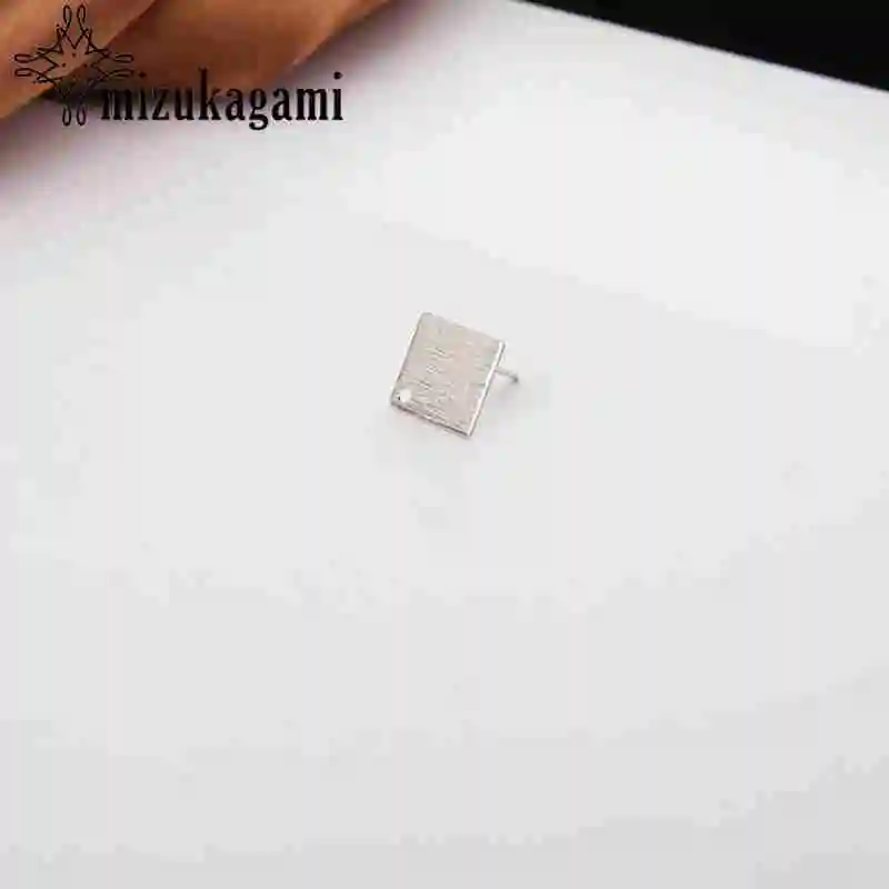 

Metal Hollow Crane Square Round Triangular Ear Nail 10pcs/lot For DIY Drop Earrings Jewelry Making Accessories