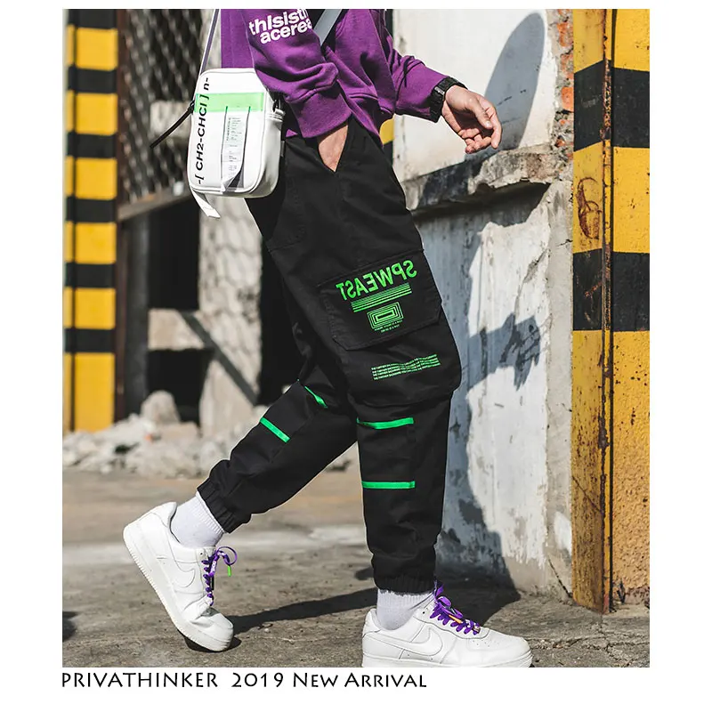 Privathinker брюки карго шаровары 2020 Весенняя забавная уличная одежда японский хип-хоп