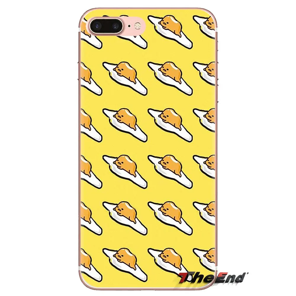 Silicone Phone Case For Samsung Galaxy S3 S4 S5 Mini S6 S7 Edge S8 S9 S10 Plus Note 3 4 5 8 9 Japanese cartoon Lazy Egg Gudetama |