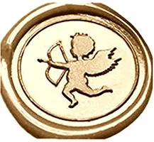 Ангел Купидон стрельба из лука Пользовательский логотип фотография Свадебное