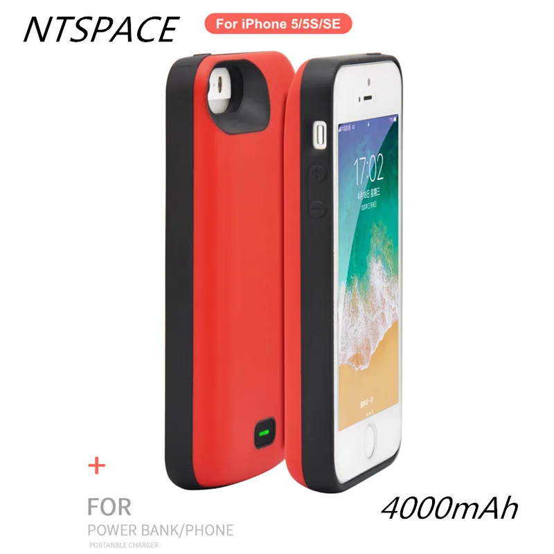 

Portable Battery Charger Cover For iPhone 5 External Power Bank Case For iPhone 5s Backup Battery Charging Case For iPhone SE