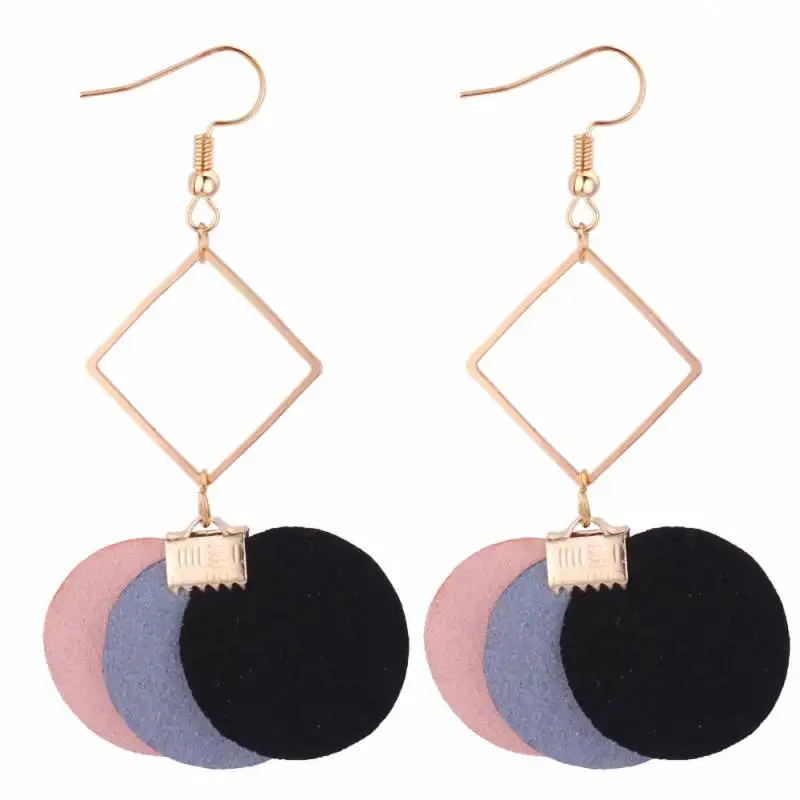 TONGKWOK богемные увеличенные Висячие серьги для женщин шелковая нить кисточка