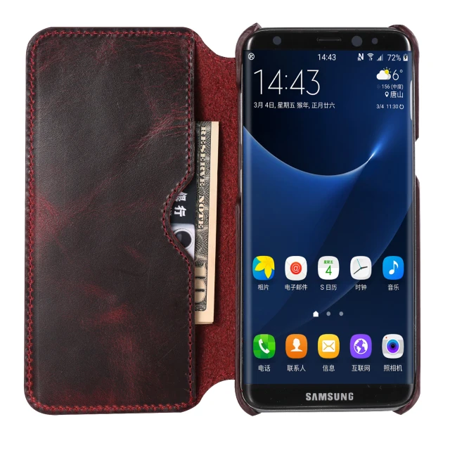KEYSION чехол для Samsung Galaxy S8 S8 плюс натуральные кожаные кошелки, полноразмерный защитный защитное покрытие для экрана для G950 G955