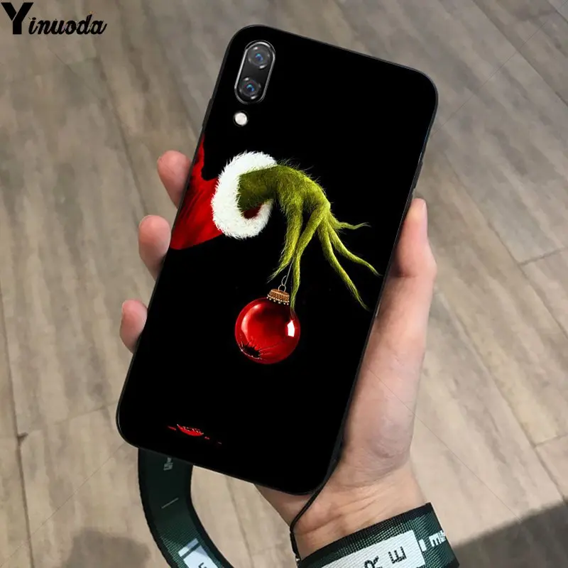 Yinuoda как зеленый ofMonster Grinch палантин чехол для телефона с рождественским рисунком для huawei P20Lite P10 плюс Mate10Lite Mate20 P20 Pro Honor10 - Цвет: A15