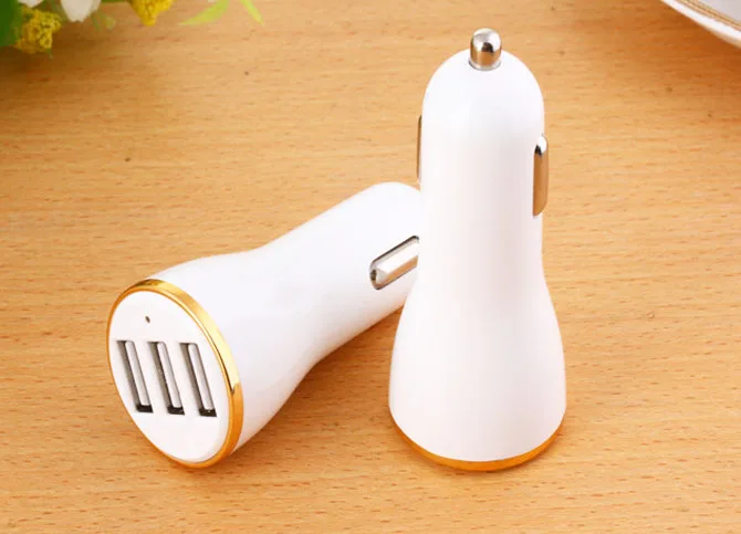 2A 1A 3 USB мобильный телефон автомобильное Зарядное устройство + кабель для передачи