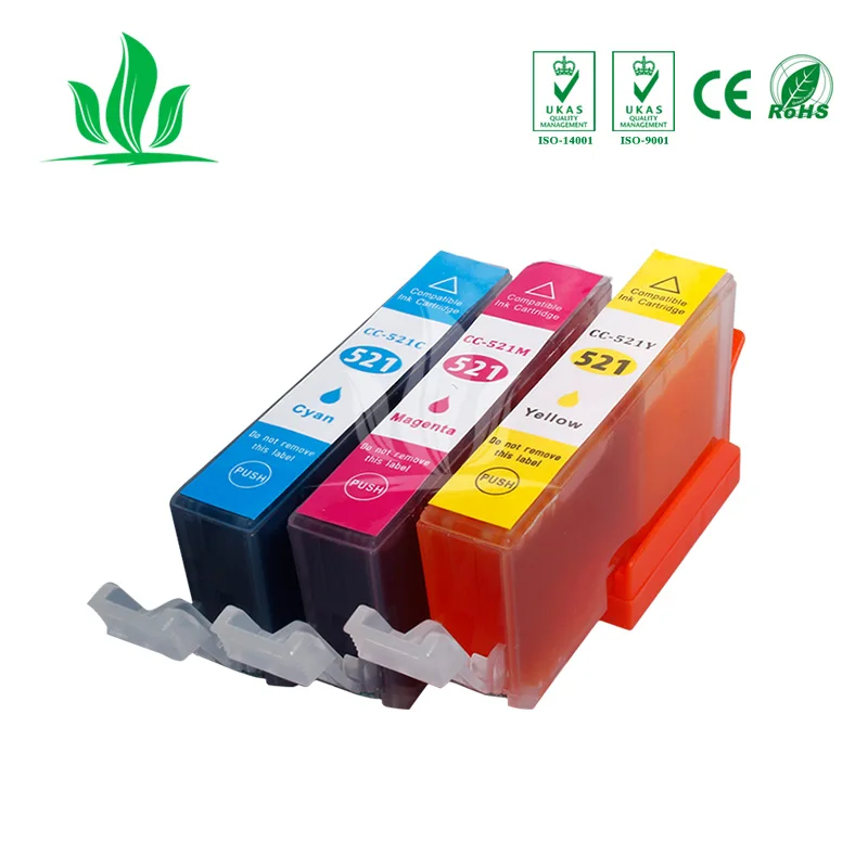 520XL CMY чернильные картриджи совместимые PGI520 для Canon Pixma MP540 MP620 MP630 MP640 MX860 MX870