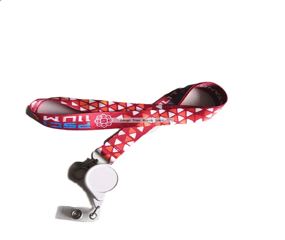 

Discount design logo Triangle Neck Lanyard Retractable ID Badge Reel Phone Key Holder lanyard