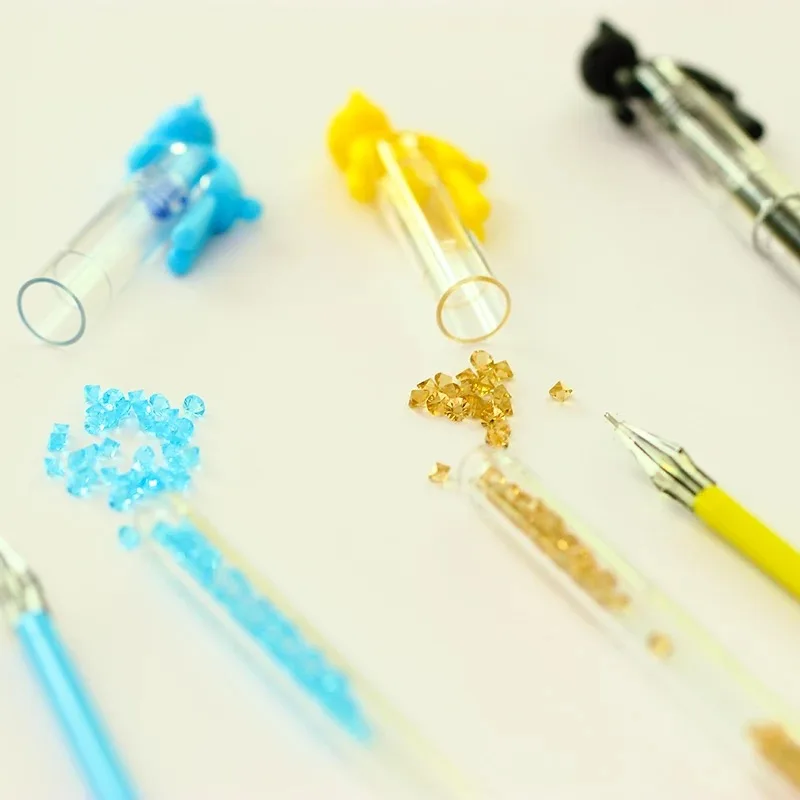 Милая гелевая ручка канцелярские принадлежности с милыми кристаллами и