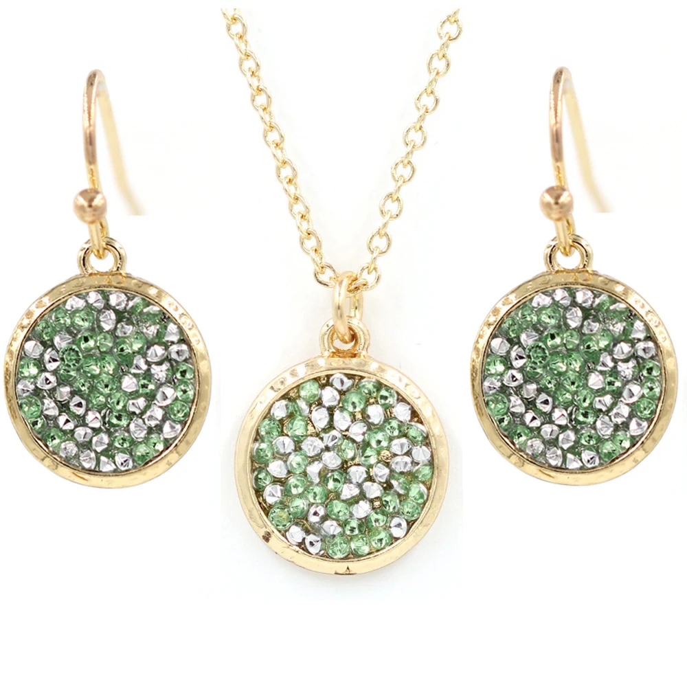 New Fashion 2019 Small Disc Crystal Geometric Water Drop Earrings For Women | Украшения и аксессуары