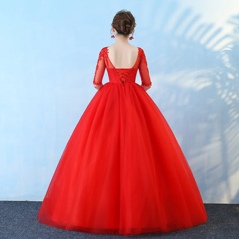 Элегантное удобное красное кружевное свадебное платье для беременных с коротким