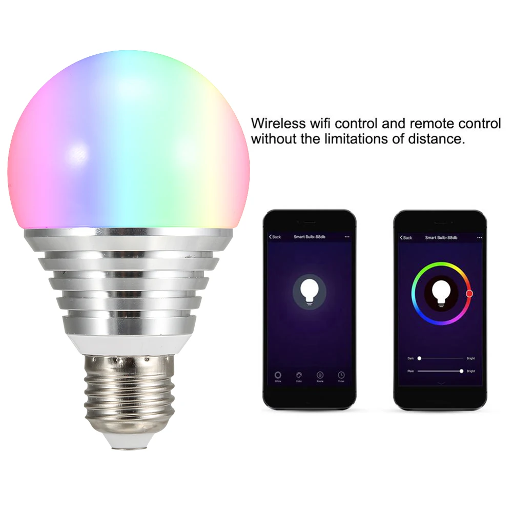 1 шт. Wifi «Умная лампа» лампа RGB мобильный телефон приложение дистанционное управление портативный для дома CLH@ 8
