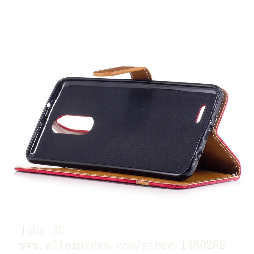 TopArmor Luxury Denim+Leather Case Cover For LG K8 2017 5.0&quot Card Slots Flip Wallet phone Shell Phone Cases Bags | Мобильные