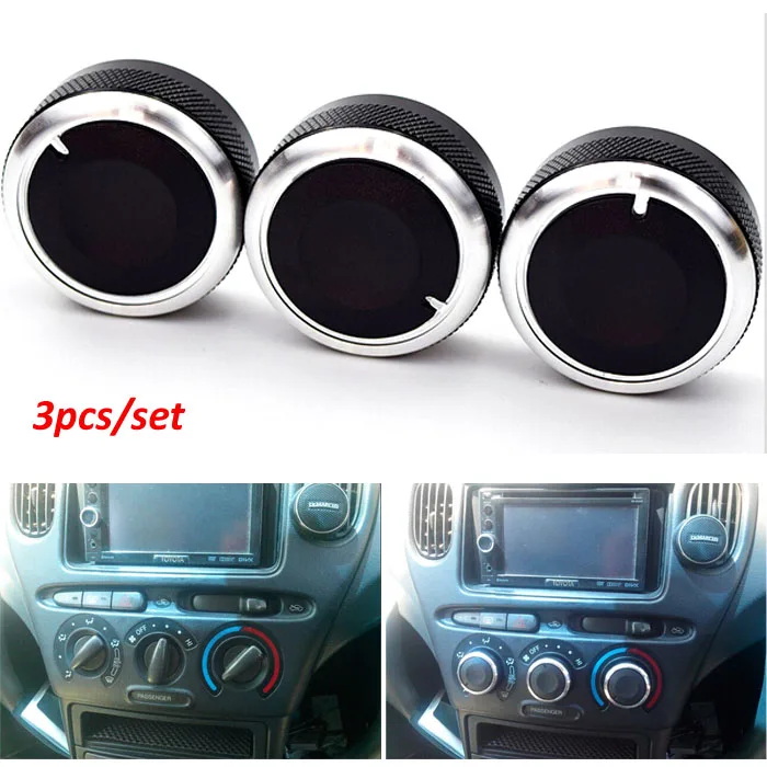 Фото 3x подходит для Toyota Yaris Vitz Echo 98-05 ручка переключателя ручки нагревателя климатические кнопки управления циферблаты рамка кольцо A/C Air Con крышка №1