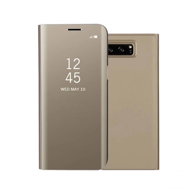 Зеркало Clear View Телефон чехол для samsung Galaxy A6 плюс 2018 A3 A5 A7 2017 S9 Примечание 8 S8 s7 край