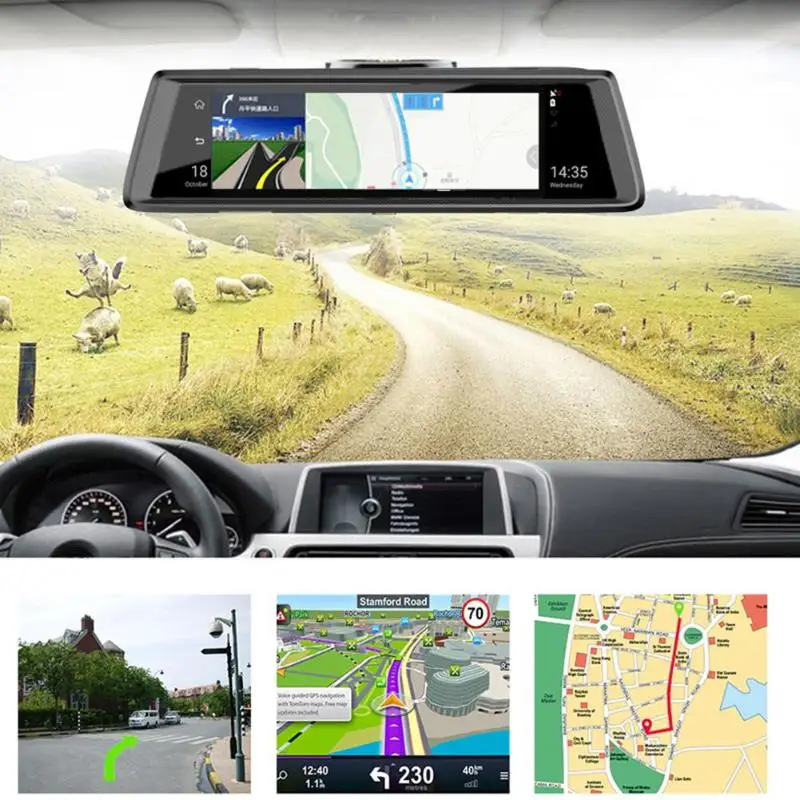 Phisung E05 4G ADAS Автомобильное зеркало заднего вида DVR камера 1" Android поток медиа Dashcam FHD 1080P WiFi gps видеорегистратор