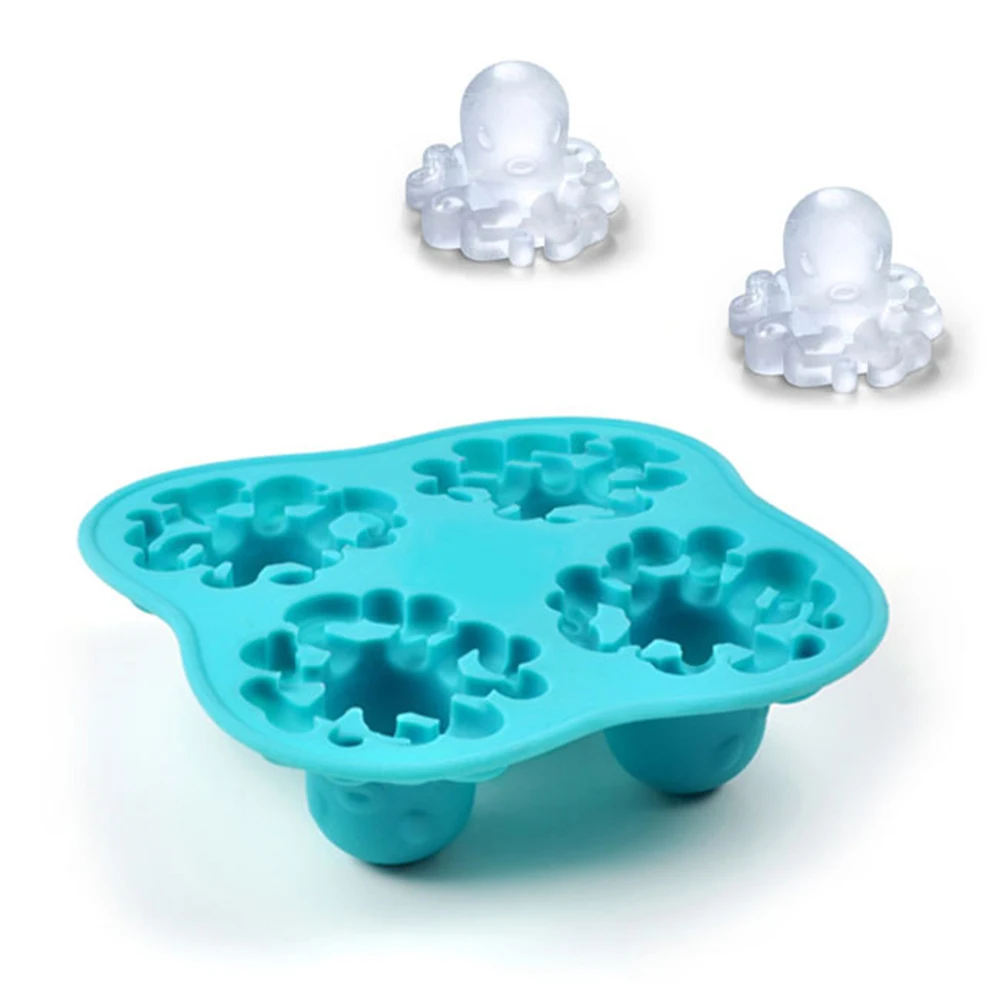 Силиконовые формы для льда в форме осьминога креативный дизайн Форма s