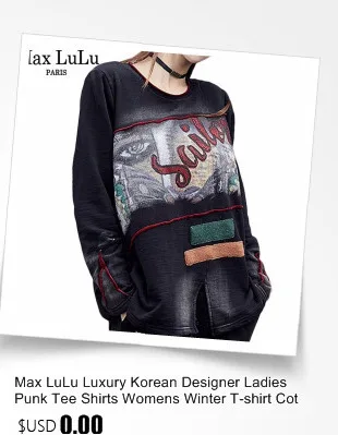 Max LuLu, модные корейские женские топы с вышивкой, футболки, женские джинсовые футболки, хлопковая одежда Harajuku, Женская Весенняя футболка