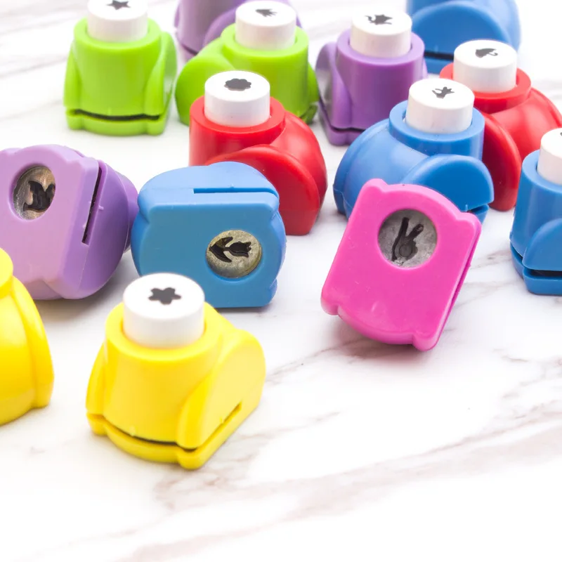 1pc Mini Scrapbook Punches Handmade Cutter Kid Hole Punch Printing Paper Hand Shaper Tags Cards Craft DIY Tool | Канцтовары для