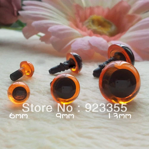 

fress ship >>>120pairs 6mm/9mm/13mm mixed size each size 40 pairs soft toy eyes animal bear sock creature monkey making crafts