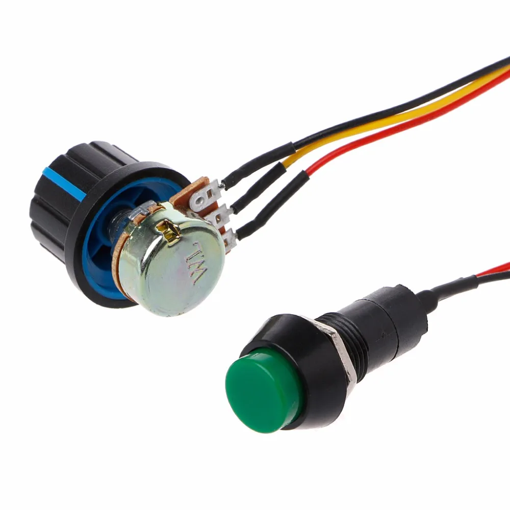PWM DC 6-60V регулятор скорости двигателя 0-100 цифровой дисплей плавная регулировка скорости