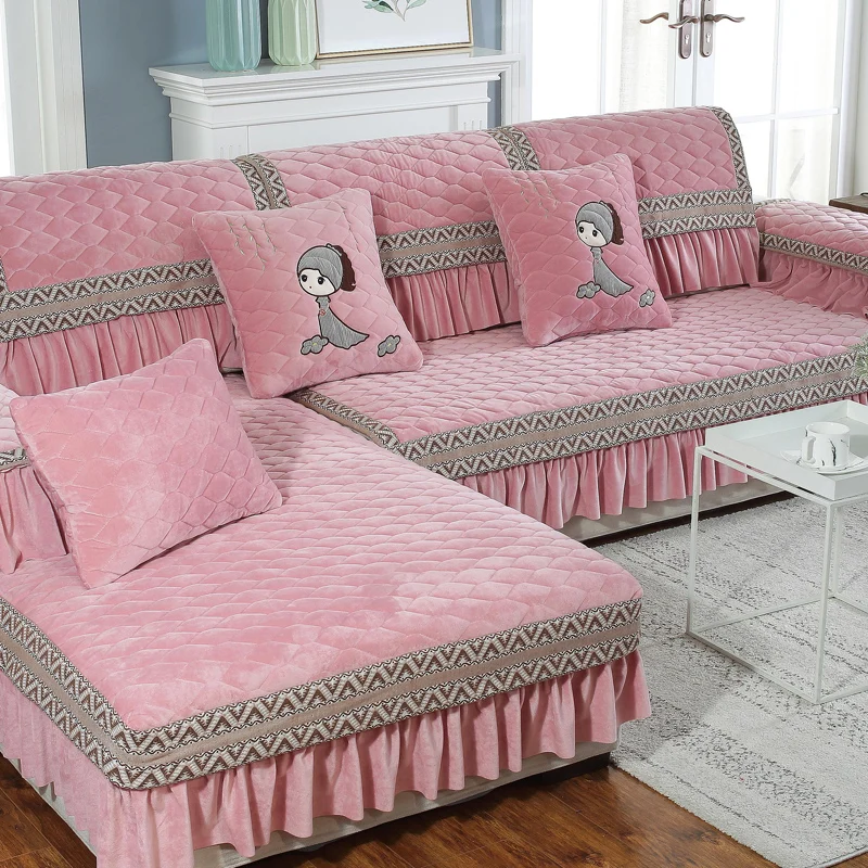 Зимняя плюшевая подушка для дивана Всесезонная универсальная Простая