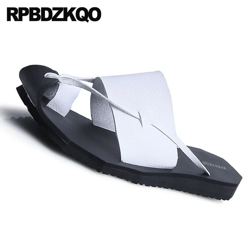 Шлепанцы мужские водонепроницаемые дышащие сандалии на плоской подошве с