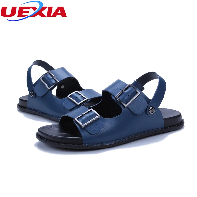 UEXIA Новинка 2018 г. летние пляжные водонепроницаемая обувь кожа на открытом воздухе
