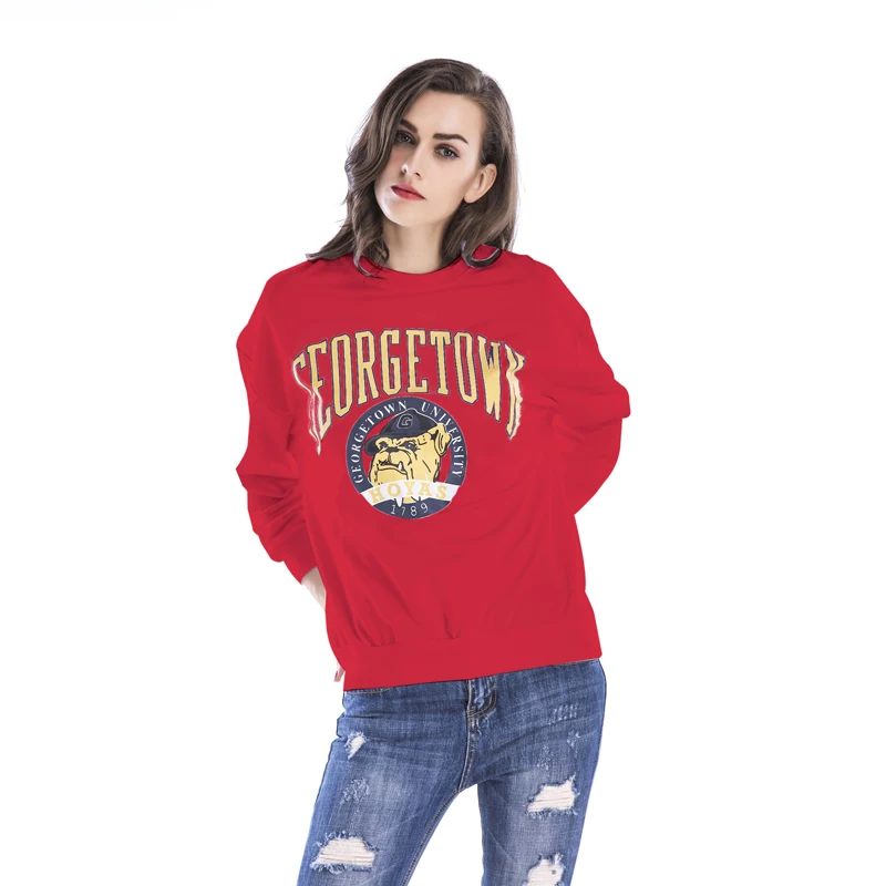 Женский Свободный Топ с длинным рукавом Повседневная футболка