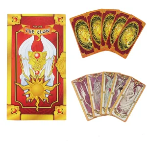 Оптовая продажа, аниме, 56 шт., косплей, карточка, крышка, Сакура, КИНОМОТО, Таро С Clow картами, набор волшебных книг в коробке, реквизит, подарок