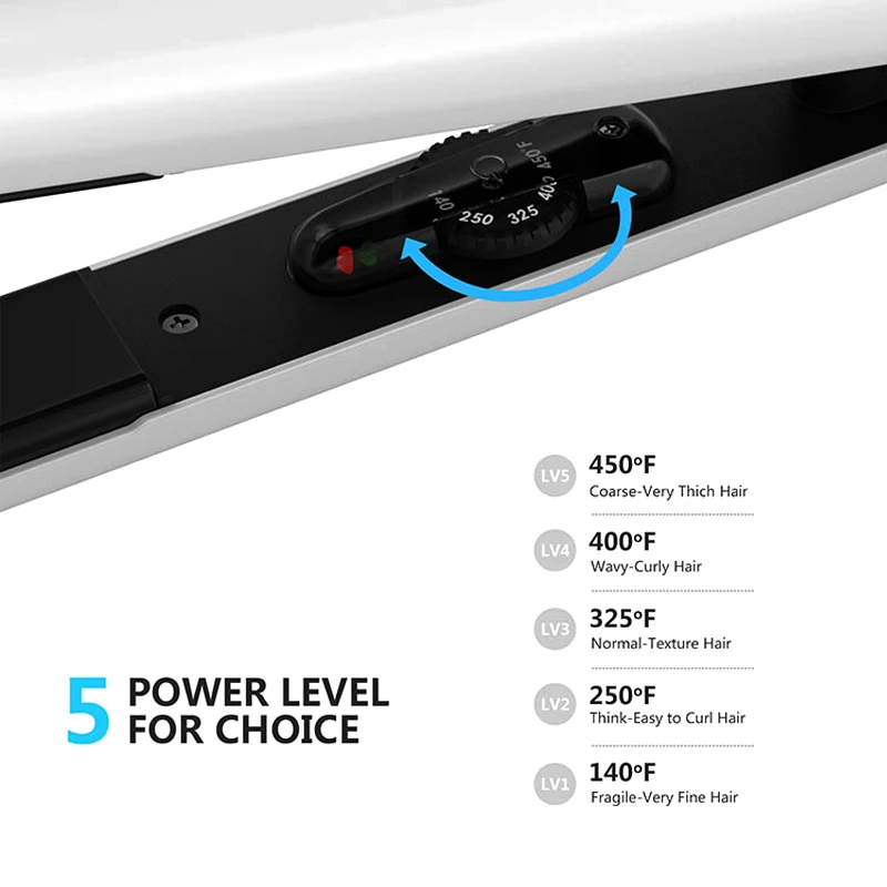 Профессиональный Выпрямитель для волос плоский утюжок укладки 2 в 1 турмалин