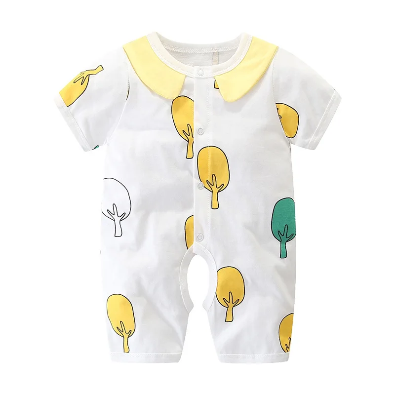 Лидер продаж летние комбинезоны для малышей модные хлопковые с короткими