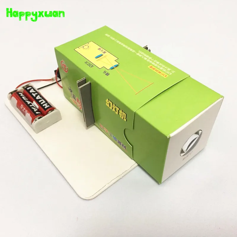 Happyxuan DIY бумажный скользящий проекционный комплект оптическое Образование Дети DIY проект эксперимент физика обучающая модель стоматолога помощь игрушка для обнаружения