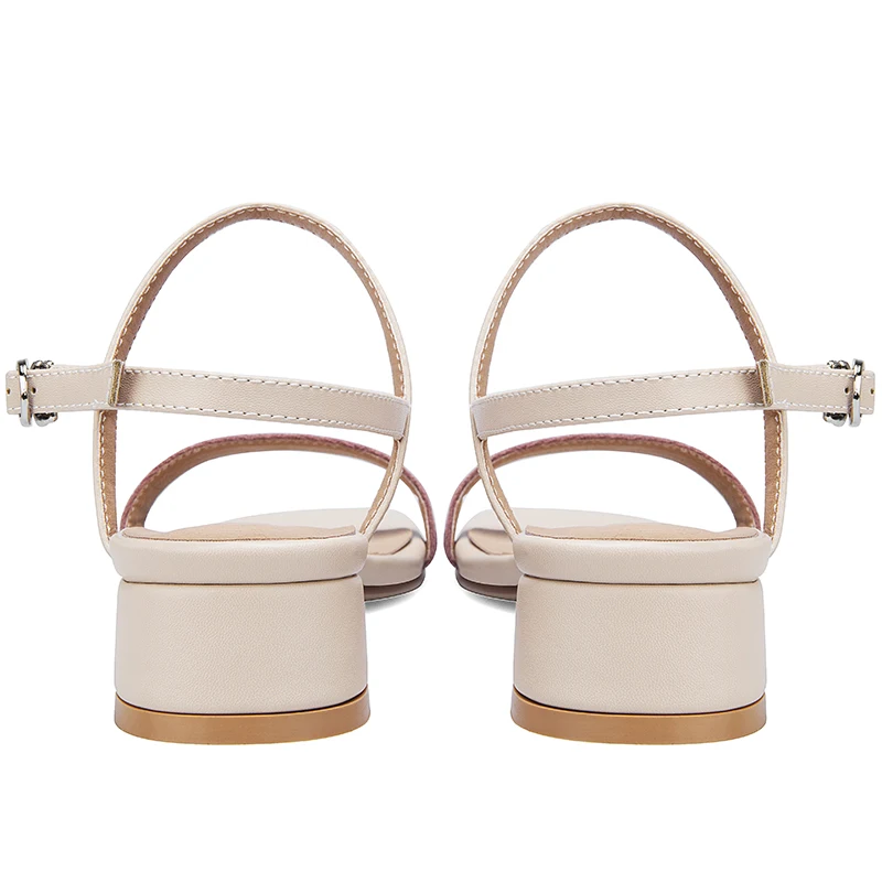 Женские босоножки на квадратном каблуке 4 см черные или Розовые 11813AJS2212 обувь для