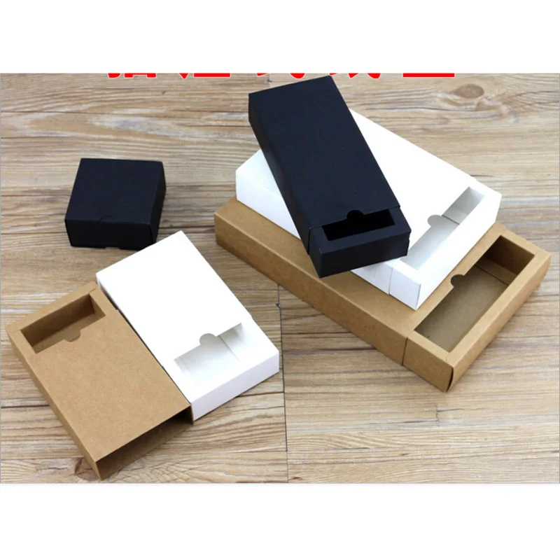 

20 set Kraft Paper drawer organizer box storage Favor gift box wedding cardboard box for toys Packaging Party Bomboniere Box