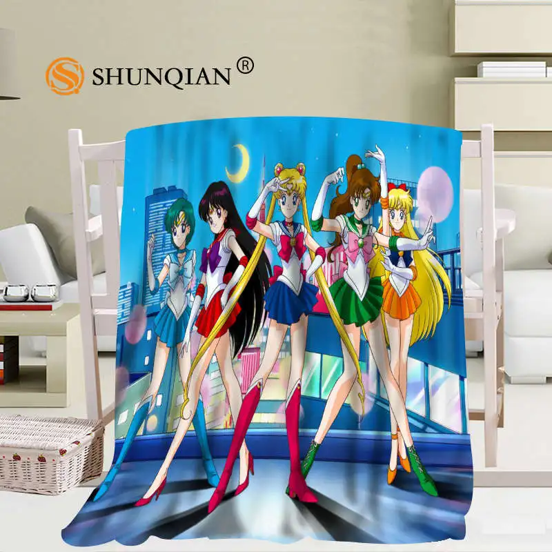 Одеяло Sailor Moon, мягкое, сделай сам, диван-кровать, одеяло для детей и взрослых, теплое, на заказ, одеяло 56x80Inch50X60Inch40X50Inch