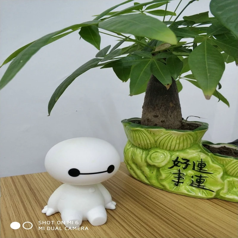 Мультфильм Пластиковый робот Baymax неваляшка фигура украшения авто Интерьер