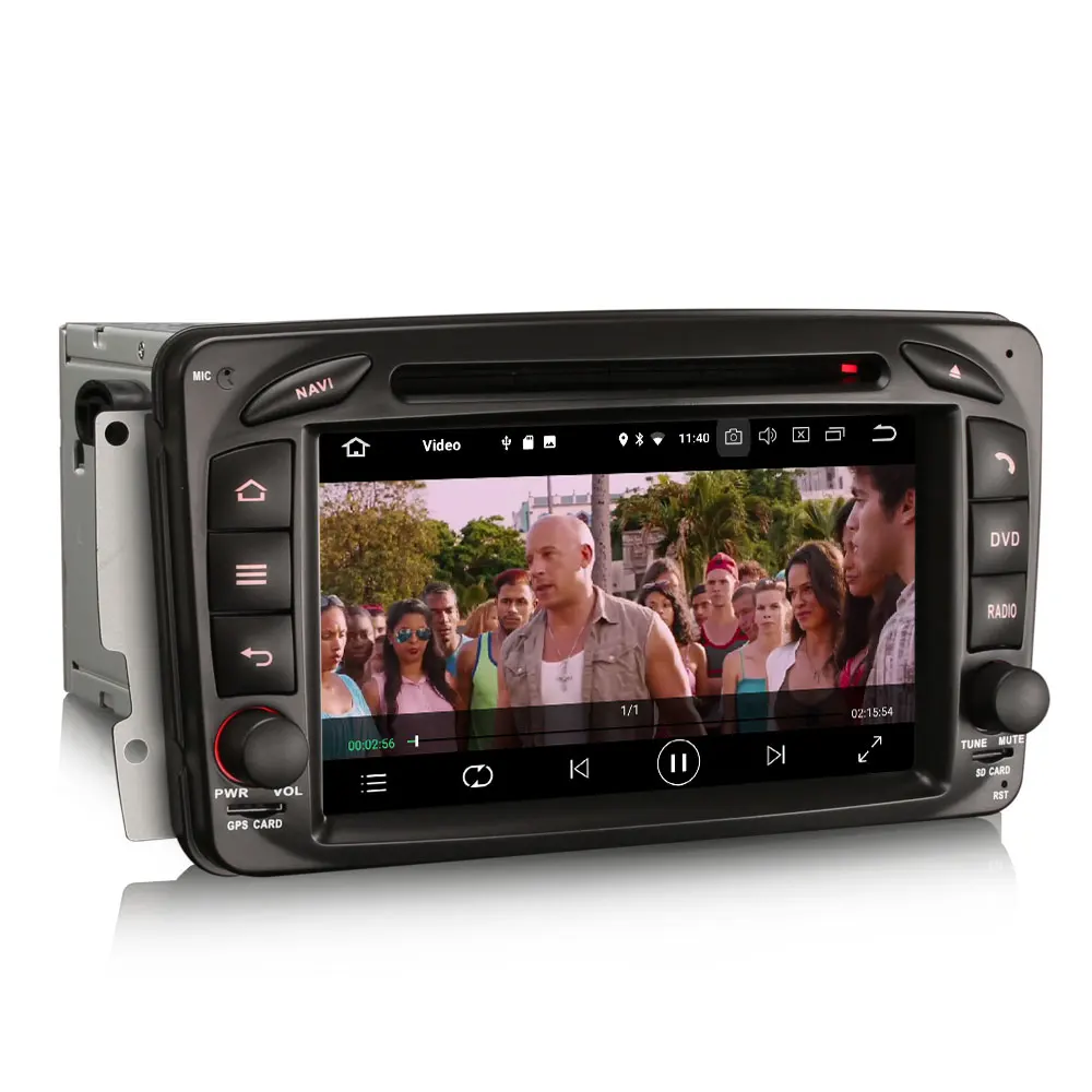 Erisin ES3963C авто 7 'ƈ Din Android 8 1 Автомобильный DVD плеер для Mercedes C/clk класс W203 W209 Вито