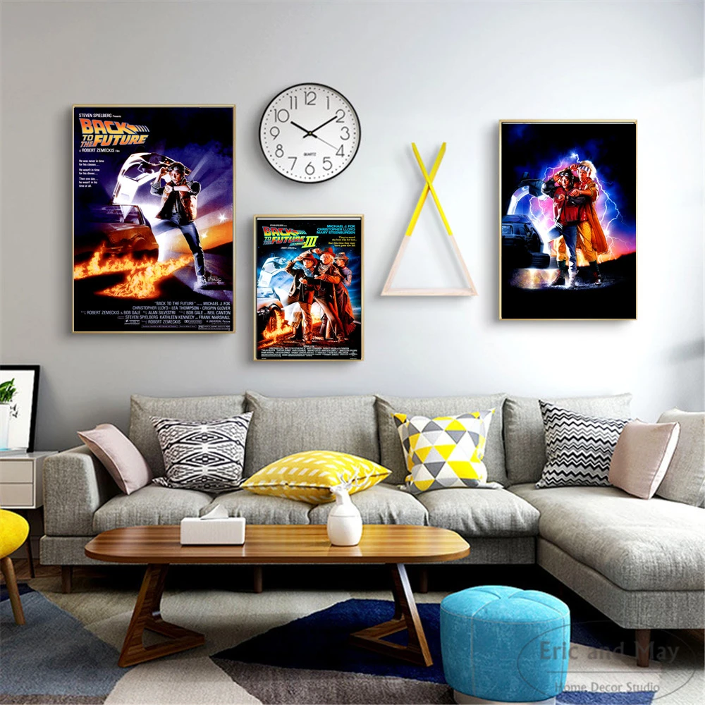 

Back To The Future Vintage Movie Wall Pictures Posters Prints Canvas Art Unframed Paintings Decoration Modern Home Decor