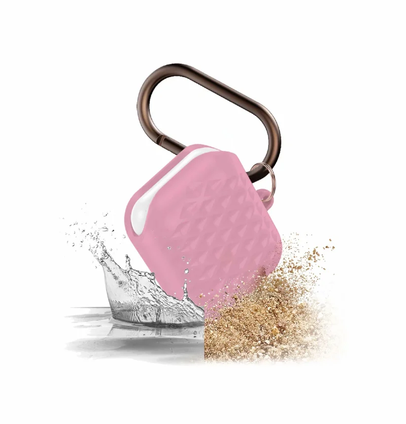 Водонепроницаемый чехол для наушников Airpods 2& 1, мягкий силиконовый беспроводной чехол для наушников Airpods, защитный чехол с крючком
