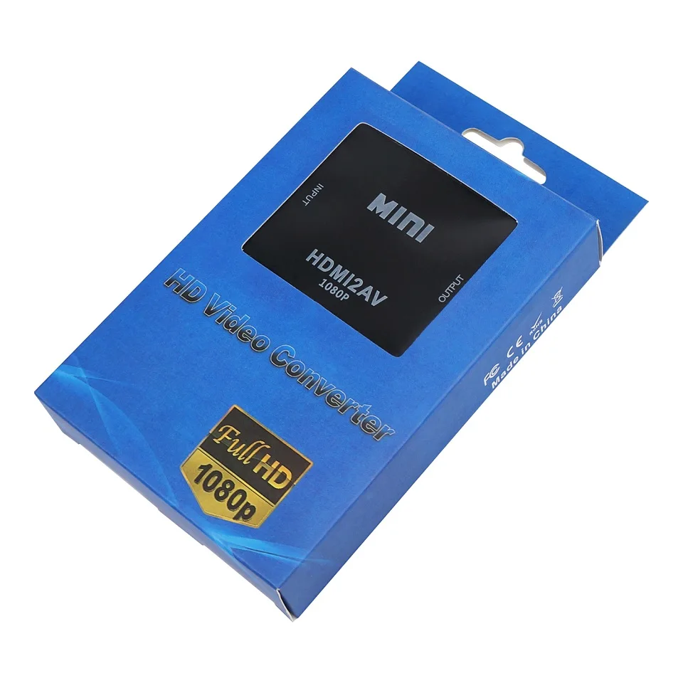 HDMI в AV скейлер адаптер HD видео конвертер коробка RCA AV/CVSB L/R 1080P HDMI2AV Поддержка NTSC PAL |