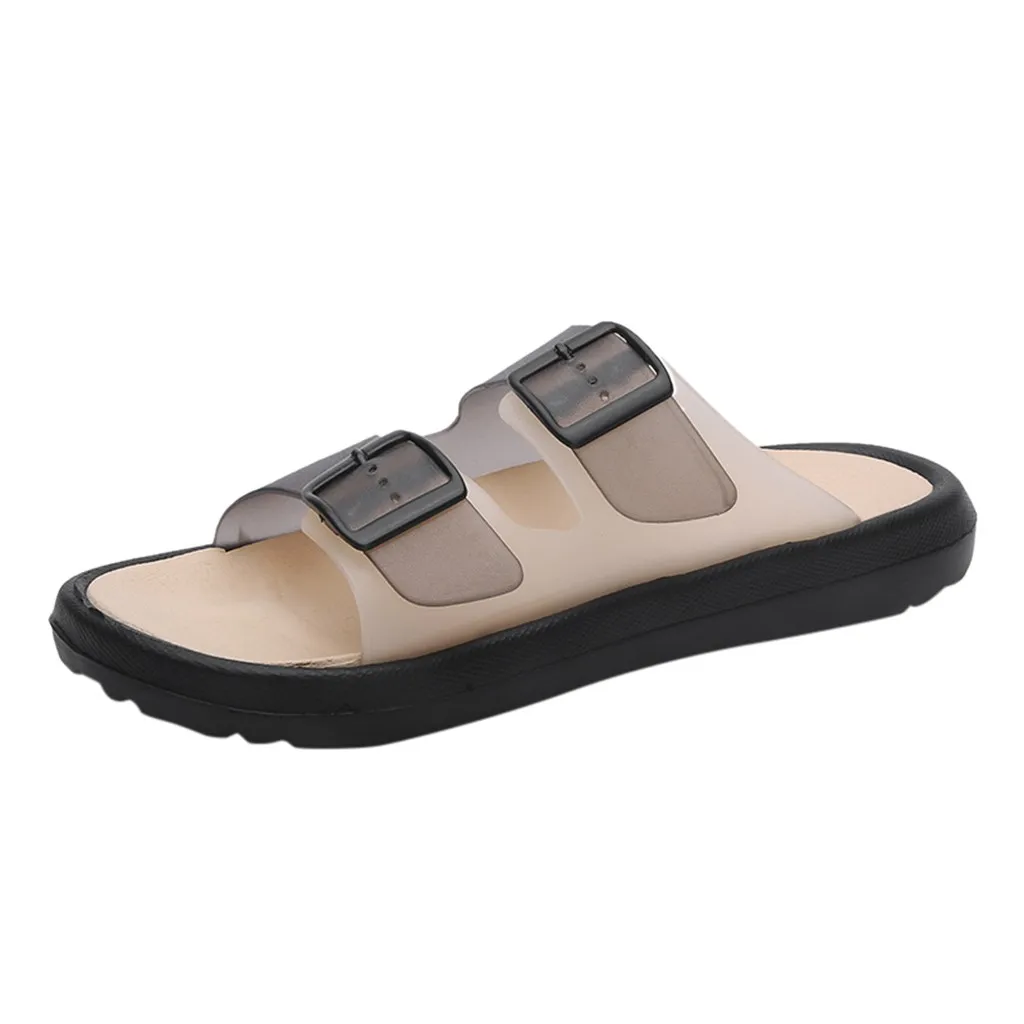 Летние повседневные мужские Нескользящие пляжные дышащие шлепанцы SAGACE на низком