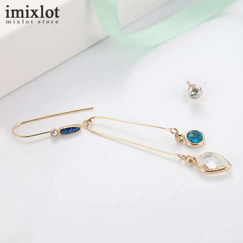Imixlot 1 шт. Винтаж Панк золото-изделие с длинными кисточками Длинные Висячие серьги