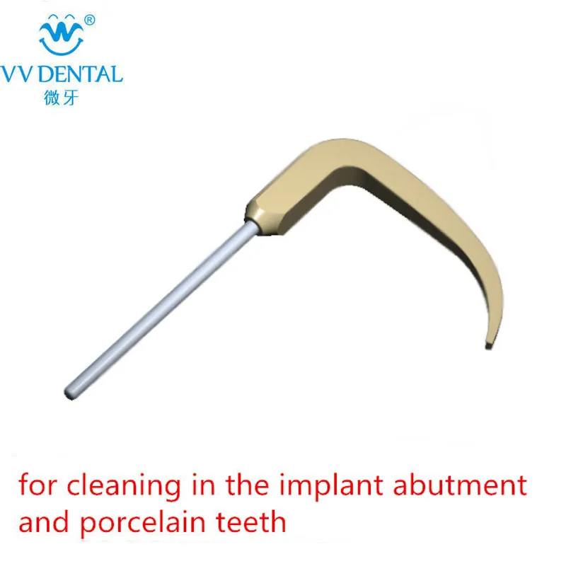 Dental ultrasonic scaler tip for EMS original handpiece for the implant abutment and porcelain teeth