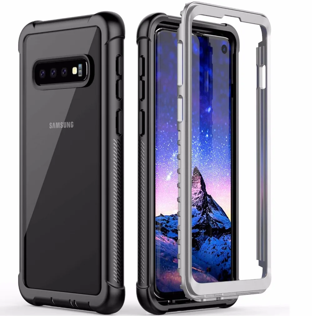 Чехол для Samsung Galaxy S10 полноразмерный сверхпрочный чехол бампер с защитой от