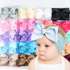 Детская повязка на голову для девочек, повязка на голову для новорожденных с бантом, бандо для девочек
